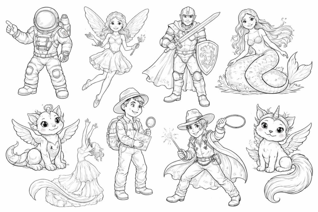 découvrez 10 personnages à colorier spécialement conçus pour stimuler la créativité de vos enfants et les divertir tout en développant leur imagination.