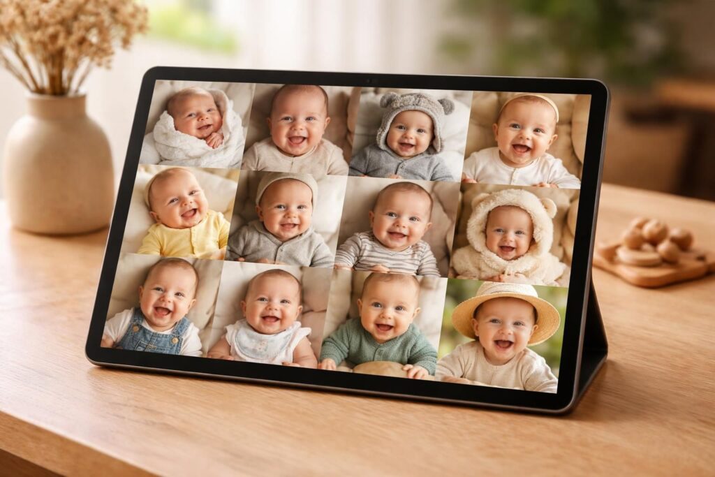 découvrez comment créer un album photo mensuel de votre bébé directement sur votre tablette samsung galaxy. capturez et conservez chaque moment précieux avec simplicité et élégance.