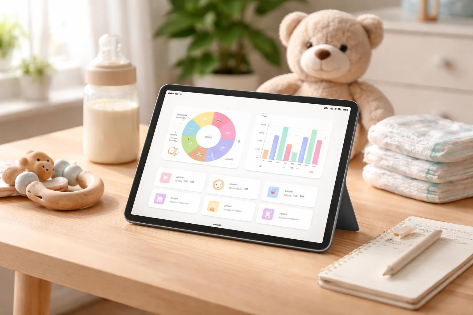 gérez facilement le budget de votre bébé avec notre application de suivi de puériculture optimisée pour ipad air. organisez vos dépenses et suivez chaque besoin en un seul endroit.
