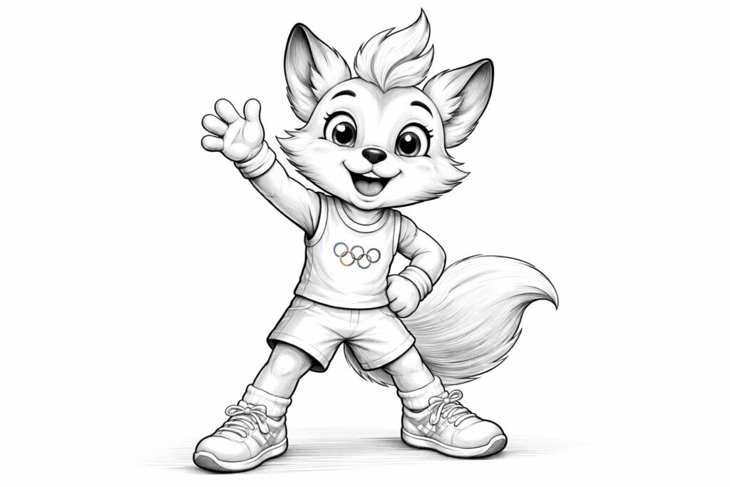 découvrez notre coloriage gratuit d'une mascotte des jeux olympiques à imprimer. initiez-vous à l'art tout en vous amusant avec cette activité créative pour petits et grands.