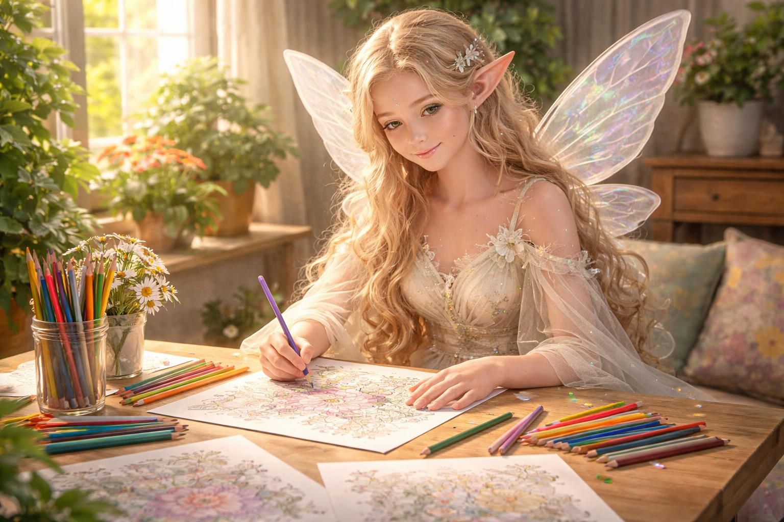 découvrez le plaisir du coloriage avec une fée, une activité relaxante idéale pour petits et grands, qui stimule la créativité et offre un moment de détente magique.