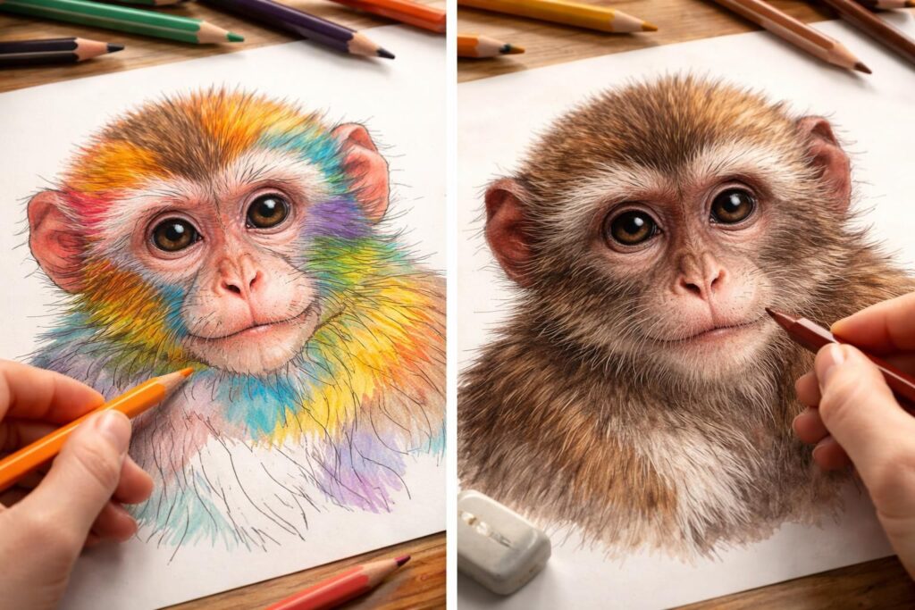 découvrez les erreurs courantes à éviter lors du coloriage d'un singe pour obtenir un rendu parfait et réaliste à chaque fois.