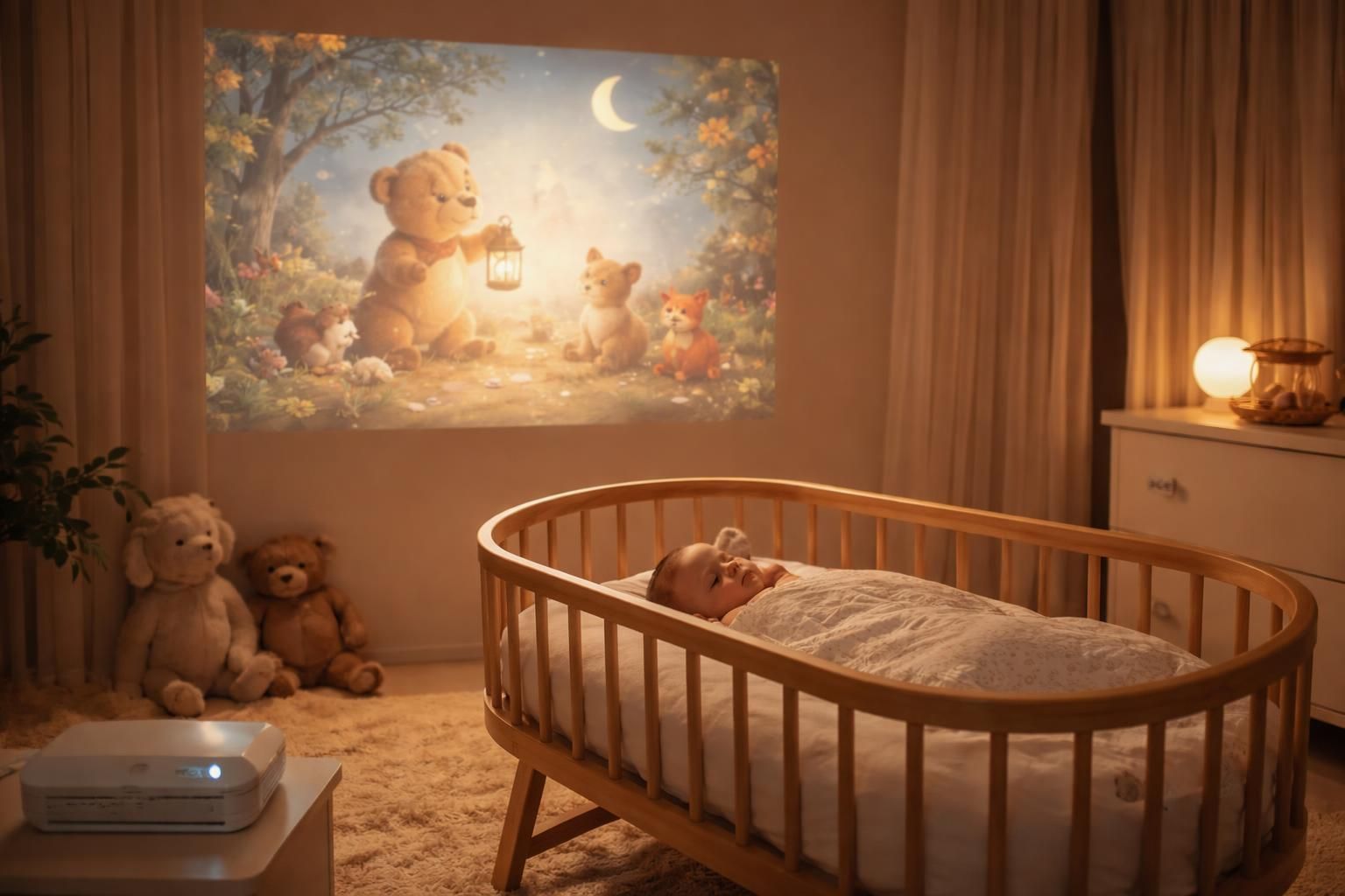 découvrez comment le vidéoprojecteur acer transforme le rituel du coucher de votre bébé en une histoire magique projetée, pour des soirées apaisantes et pleines de douceur.